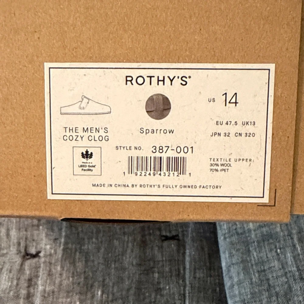 Rothy's Men's Taupe Slip-On Loafers - Picture 3 of 3